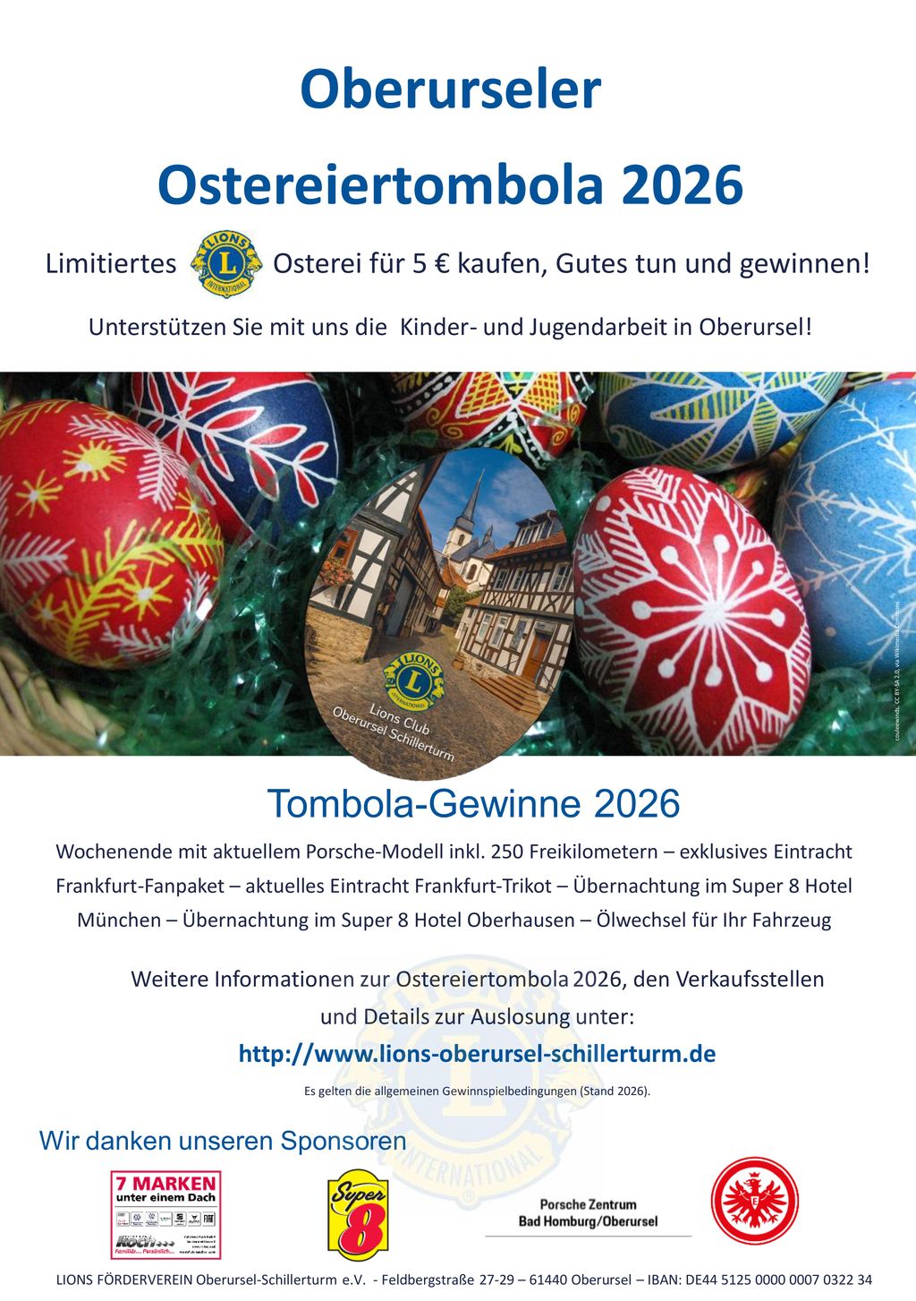 4. Oberurseler Ostereier-Tombola 2026 – Flyer 4. Oberurseler Ostereier-Tombola 2026 - Flyer