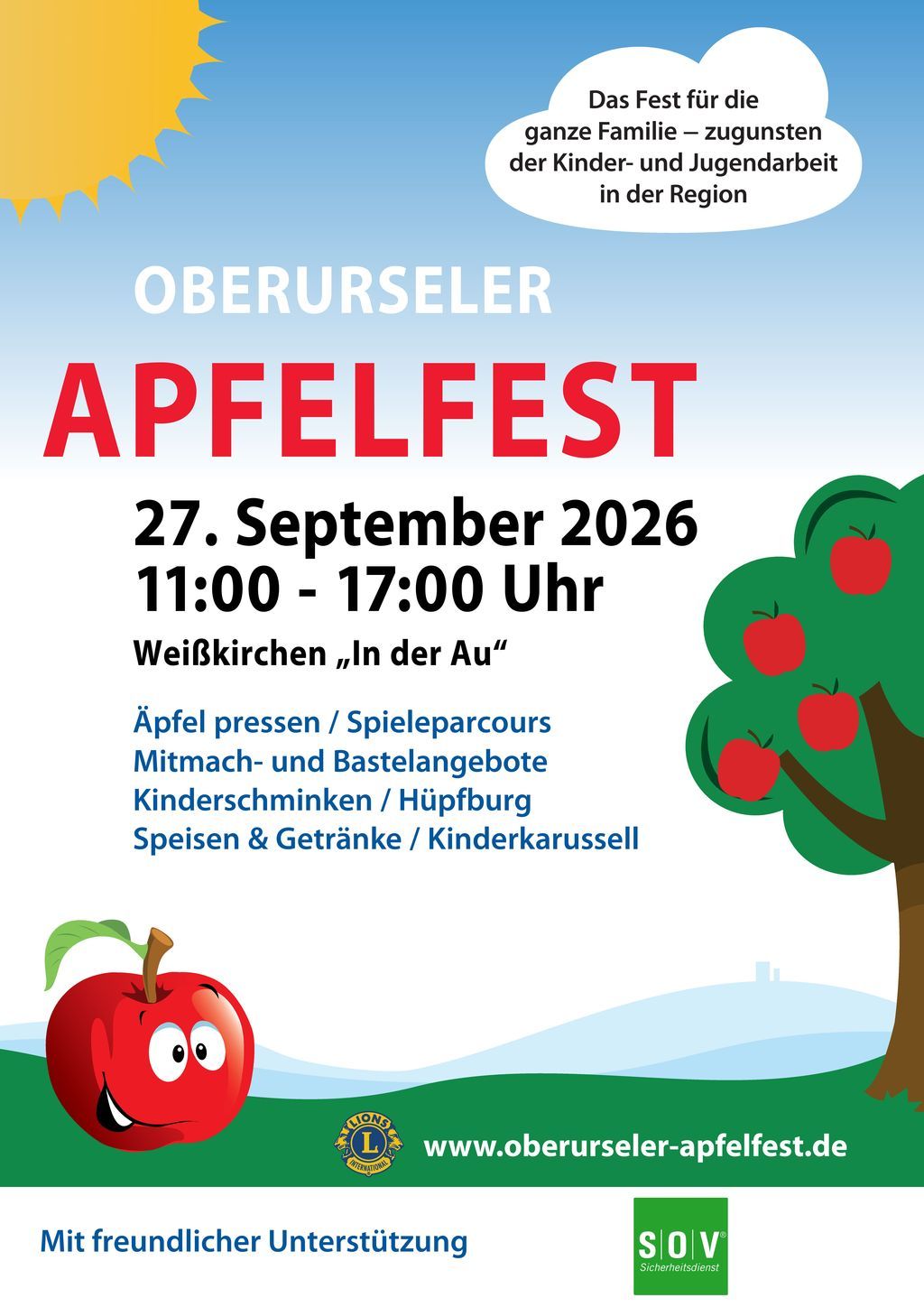 Oberurseler Apfelfest am 27. September 2026